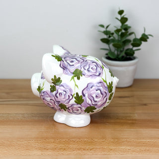Elegant Flower Petite Piggy Bank