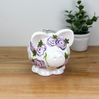 Elegant Flower Petite Piggy Bank