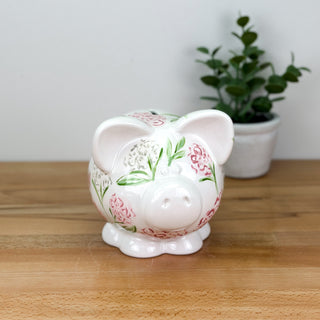 Sadie's Hydrangea Petite Piggy Bank