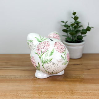 Sadie's Hydrangea Petite Piggy Bank