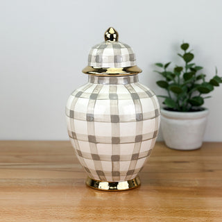 Gingham Tyler Ginger Jar