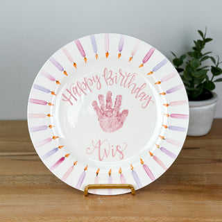 Candles Birthday Cake Plate