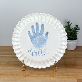 Ruffled Edge Clay Plaque