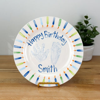Candles Birthday Cake Plate