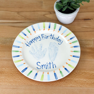 Candles Birthday Cake Plate
