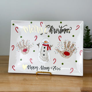 Christmas Buddies Wide Platter
