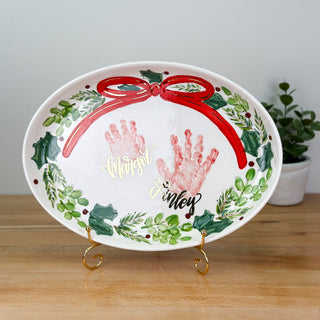 Christmas Wreath Petite Platter