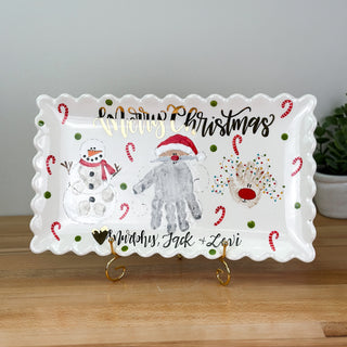Christmas Buddies Wide Platter