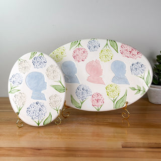 Sadie's Hydrangea Clay Silhouette Plaque