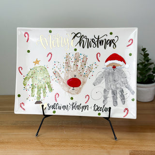 Christmas Buddies Wide Platter