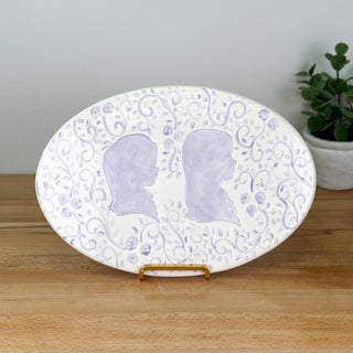 Vintage Vines Silhouette Clay Plaque