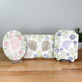 Sadie's Hydrangea Clay Silhouette Plaque