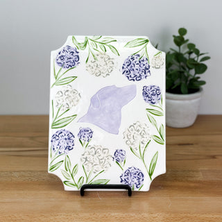 Sadie's Hydrangea Clay Silhouette Plaque