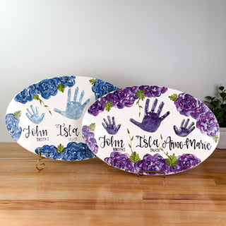 Elegant Flowers Clay Plaque