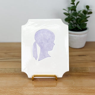 Classic Clay Silhouette Plaque