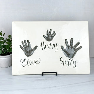 Classic Clay Siblings Plaque