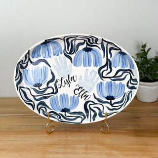 Art Deco Flowers Petite Platter