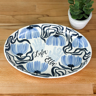 Art Deco Flowers Petite Platter