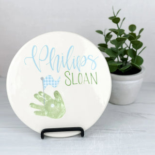 Gingham Golf Clay Plaque