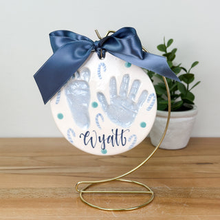 Candy Cane 6" Clay Ornament