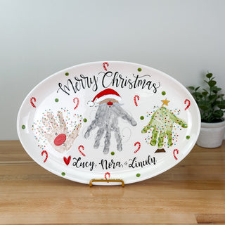 Christmas Buddies Wide Platter