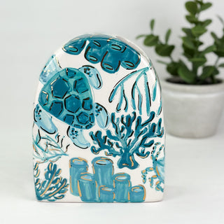 Beachy Chinoiserie Petite Vase