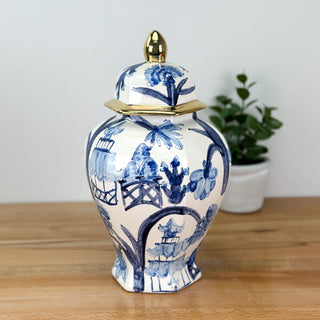 Classic Chinoiserie Keehln Ginger Jar