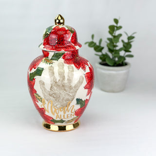 Poinsettia Tyler Ginger Jar