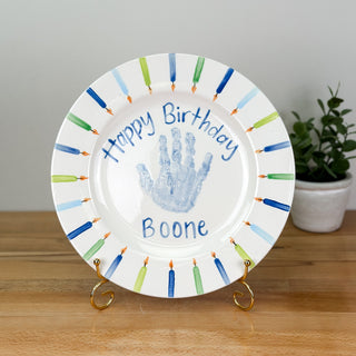 Candles Birthday Cake Plate