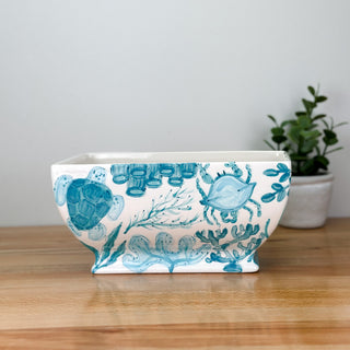 Beachy Chinoiserie Planter