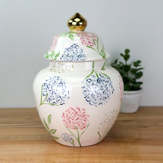 Sadie's Hydrangea Meghan Ginger Jar