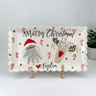 Christmas Buddies Wide Platter