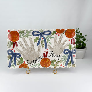 Citrus Garland Wide Platter