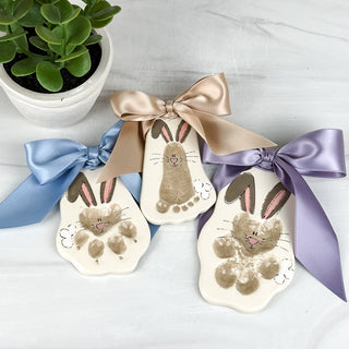 Easter Bunny Clay Ornament