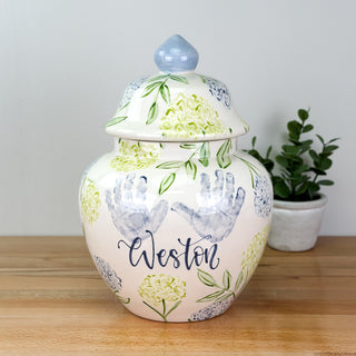 Sadie's Hydrangea Meghan Ginger Jar