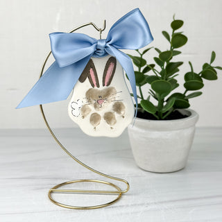 Easter Bunny Clay Ornament