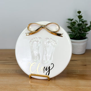 Classic Clay Bow Plaque