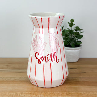 Valentine's Stripes Vase