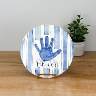 Stripes Clay Plaque