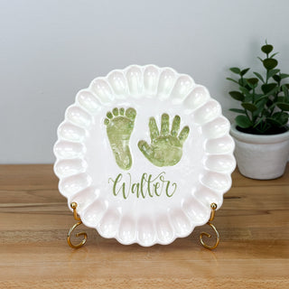 Ruffled Edge Clay Plaque