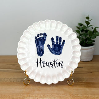 Ruffled Edge Clay Plaque