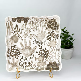 Beachy Chinoiserie Platter