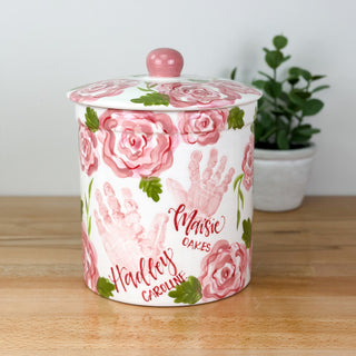 Elegant Flowers Petite Canister