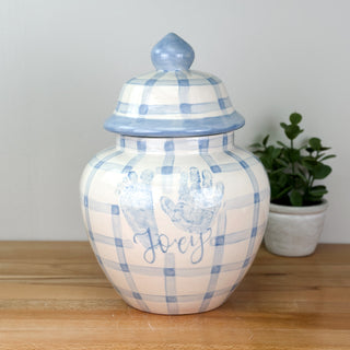 Gingham Meghan Jar
