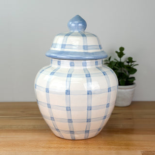Gingham Meghan Jar