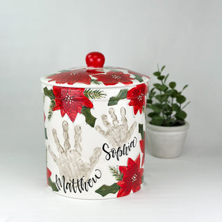 Poinsettia Canister