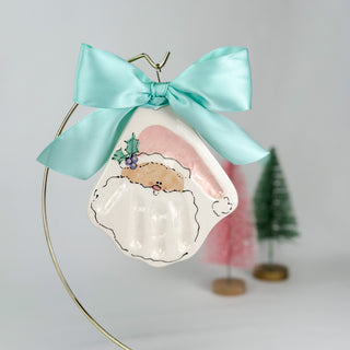 Santa Clay Ornament