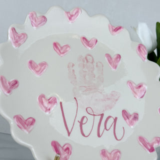 Textured Hearts Plate