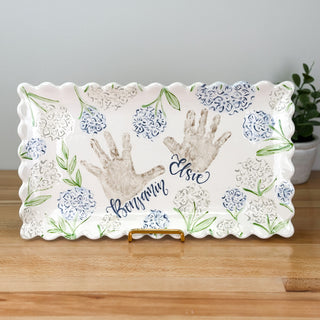 Sadie's Hydrangea Wide Platter