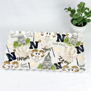 Collegiate Chic Wide Platter